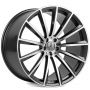 Легковой диск Skill Wheels SL987 11,5x23 5x112 ET47 66,6 чёрный + полированные спицы